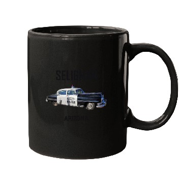 Discover Old car city of Seligman in Arizonna, US Route 66 Mugs