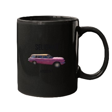 Discover Old car city of Seligman in Arizonna, US Route 66 Mugs
