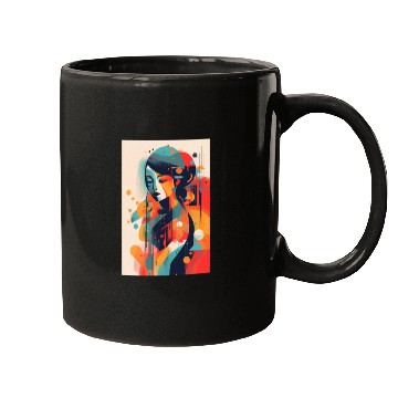Discover Abstract Face Art - Embracing Imperfection Mugs