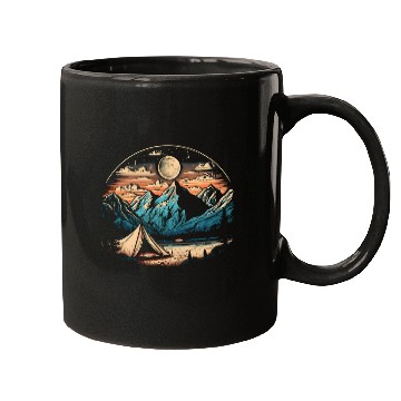Discover Night Camping Mugs