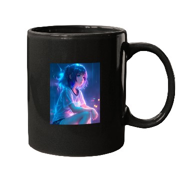 Discover Young cute anime girl Mugs