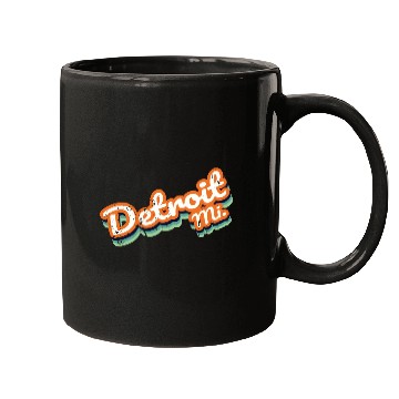Discover Retro Vintage Detroit Mi Mugs