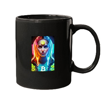 Discover Bitcoin Woman Mugs