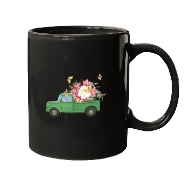 Discover Truck Flower Sublimation Mugs