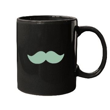 Discover Pastel Green Mustache November Man Cycling Mugs
