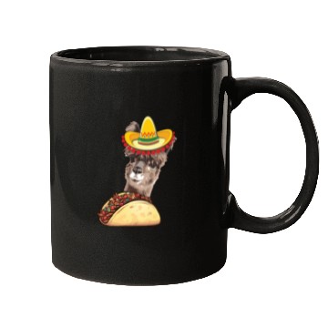 Discover Llama Eating Taco Lover Cinco de Mayo Mugs