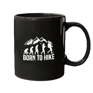 Discover Born to Hike Wanderlust Mountain lover Hiker Mugs