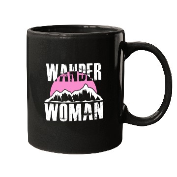 Discover Wanderwoman Mountaineering Hiking Women Mugs