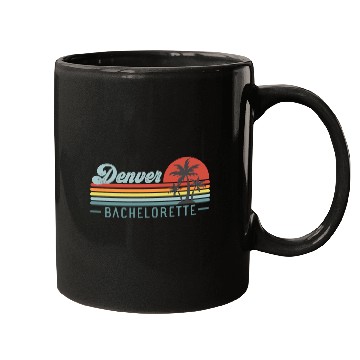 Discover Denver Bachelorette, Palm Trees & Vintage Sunset Mugs