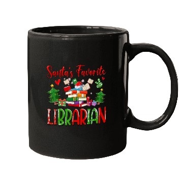 Discover Santas Favorite Librarian Cute Book Lover Christma Mugs