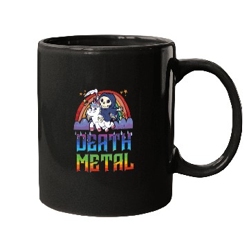 Discover Death Metal & Unicorn Rainbow Mugs