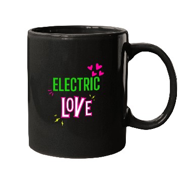 Discover Electric Love in Neon Colors: Romance and Fun! Mugs