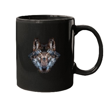 Discover Wolves | Polygon Wolf Head | Low Poly Werewolf Mugs