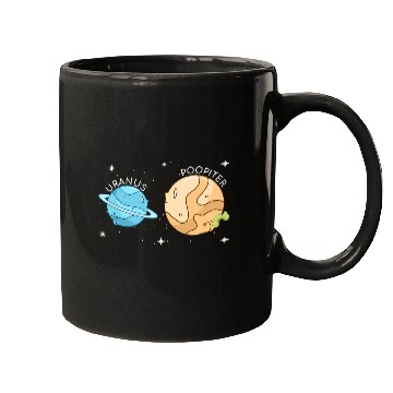 Discover Uranus Poopiter Funny Uranus Planet Space Lover Mugs