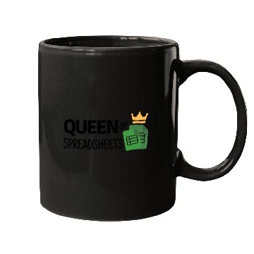 Discover Queen of Spreadsheets - Excel, Accounting, Sheets Mugs