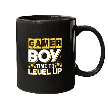 Discover Gamer boy time to level up Mugs