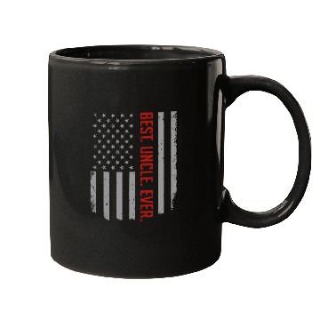 Discover Mens Best Uncle Ever US American Flag Gift For Fat Mugs