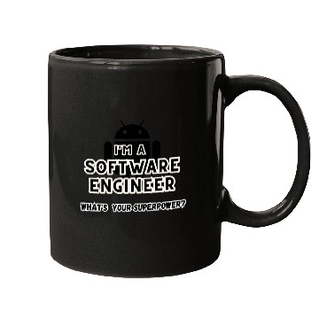 Discover I'm a software engineer; what's your superpower? Mugs
