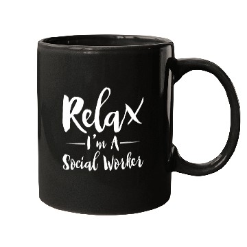 Discover Relax I'm A Social Worker 2 Mugs