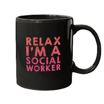 Discover Relax I'm A Social Worker 3 Mugs