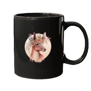 Discover Cute Australian Kangaroo Flower Crown Animal Lover Mugs