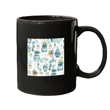 Discover Watercolor Coastal Plants Mugs