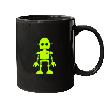 Discover Robot Heart Mugs
