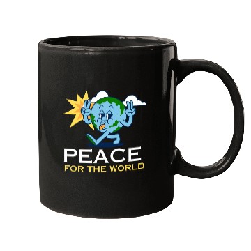 Discover Spread Peace with our World-Embracing Design Mugs