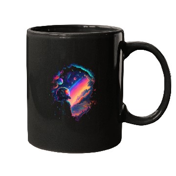 Discover Psychedelic Astronaut Mugs