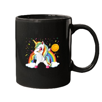 Discover Dabbing Unicorn Bitcoin Sarcastic Cryptocurrency Mugs