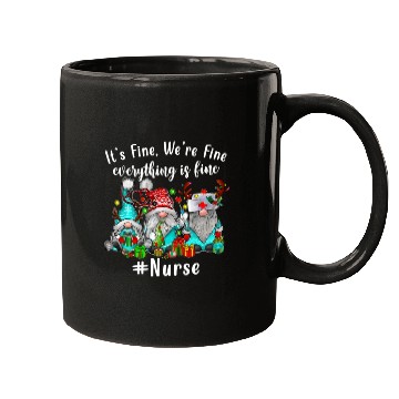 Discover Gnome Its Fine Im Fine Everything Is Fine Xmas Mugs