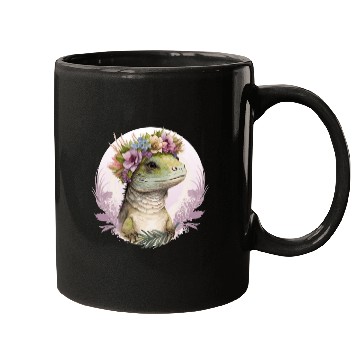 Discover Cute Lizard Flower Crown Lizard Lover Mugs