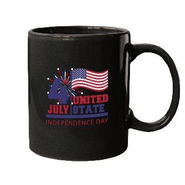 Discover 4th July Independence Day US Flag United States Mugs