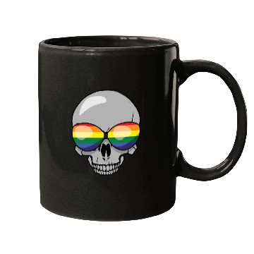 Discover Skeleton Gay LGBTQ Rainbow LGBT Pride Month Mugs
