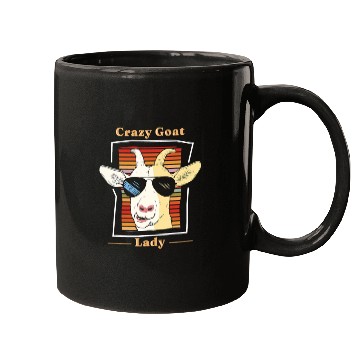 Discover Crazy Goat Lady Goat Lover Mugs