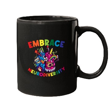 Discover Embrace Neurodiversity Funny Adhd Mugs