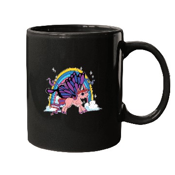 Discover Rainbow Animal Lover Insect Butterfly Fa Mugs