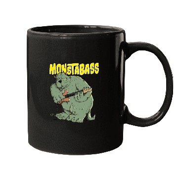 Discover Monster Bass Guitar Player Mugs