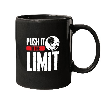 Discover Push It To The Limit Workout Weightlifting Gym Mugs