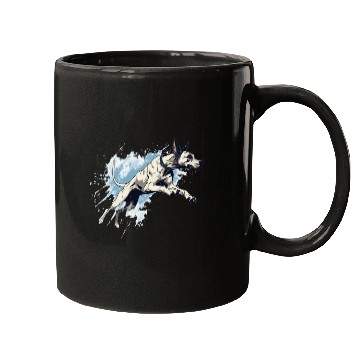 Discover Great-dane Dock-Diving into Water Mugs