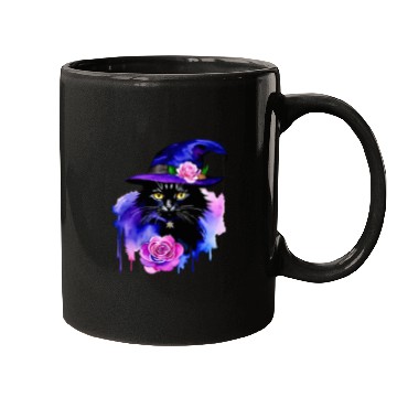 Discover Watercolor Cat Halloween Sublimation Mugs