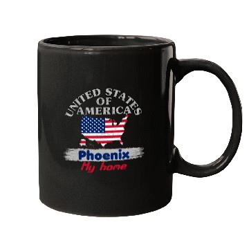 Discover United States of America - Phoenix my home - USA Mugs