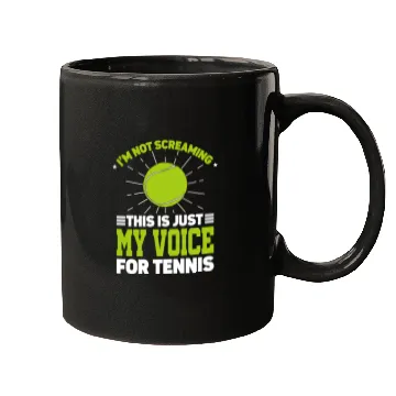 Discover I'm Not Screaming Coaching Racket Sports Coach Mugs