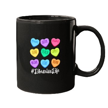 Discover Librarian Life Teacher Valentines Day Pastel Candy Mugs