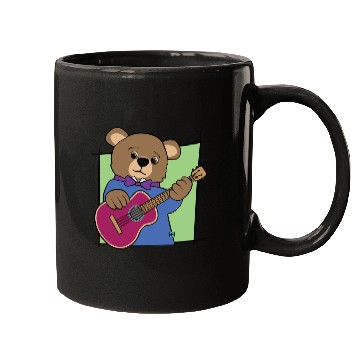 Discover Bear Cub Guitar Music Mugs