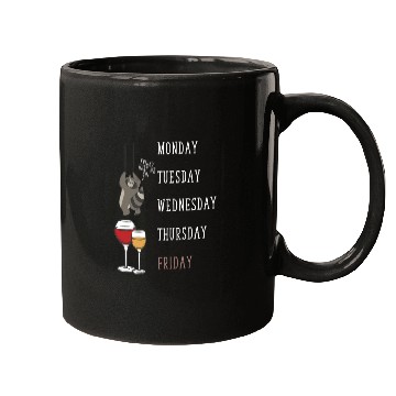 Discover Raccoon Wine Lover Funny Weekend Party Mugs