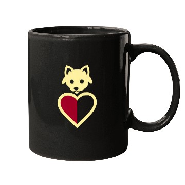 Discover Love dog Mugs