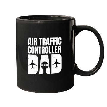 Discover Air Traffic Controller Dad Father's Day Mugs