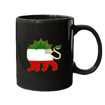 Discover Lion and Sun Flag Mugs