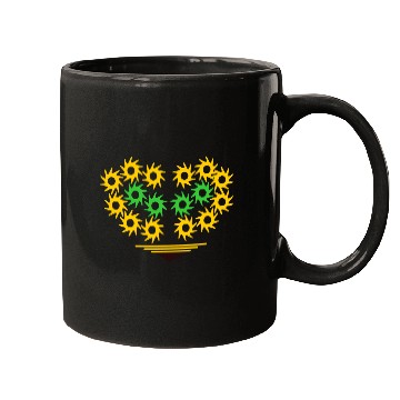 Discover yellow heart Mugs